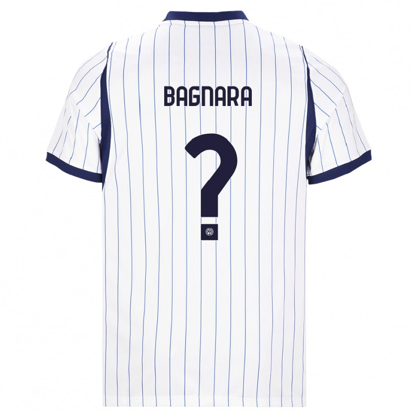 Danxen Dětské Ettore Bagnara #0 Bílá Tmavě Modrá Daleko Hráčské Dresy 2026/27 Dres