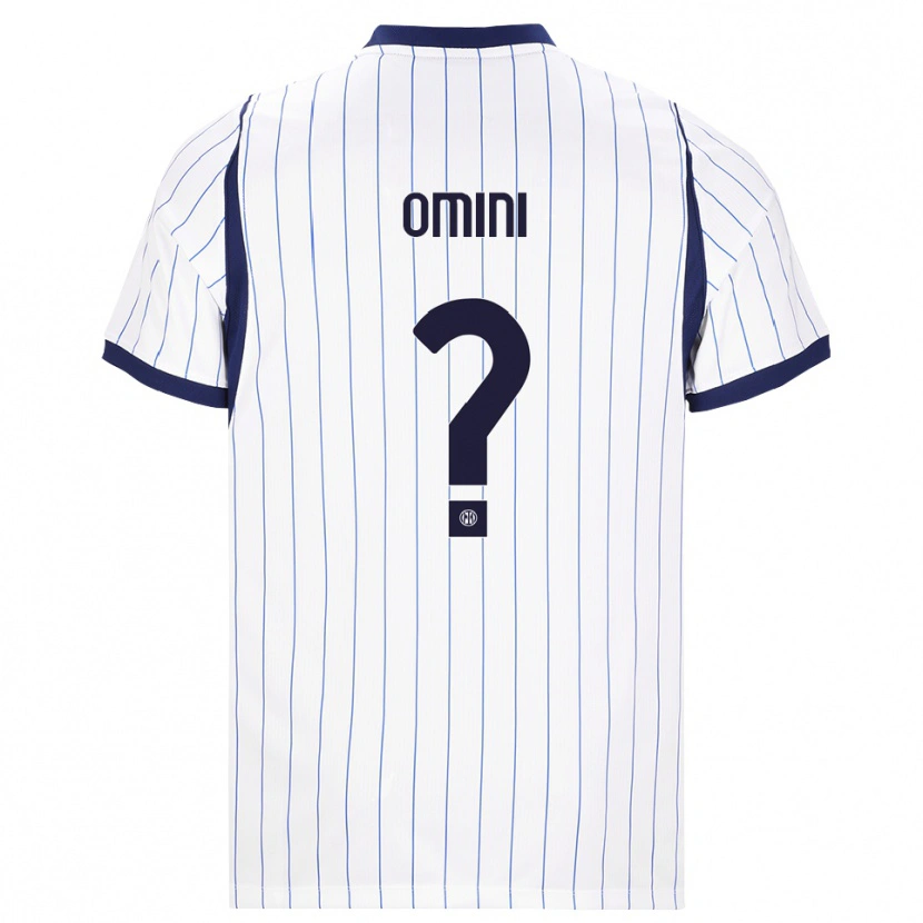 Danxen Dětské Pietro Omini #0 Bílá Tmavě Modrá Daleko Hráčské Dresy 2026/27 Dres