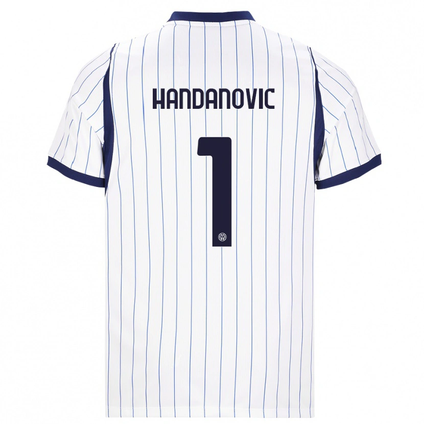 Danxen Dětské Samir Handanovic #1 Bílá Tmavě Modrá Daleko Hráčské Dresy 2026/27 Dres