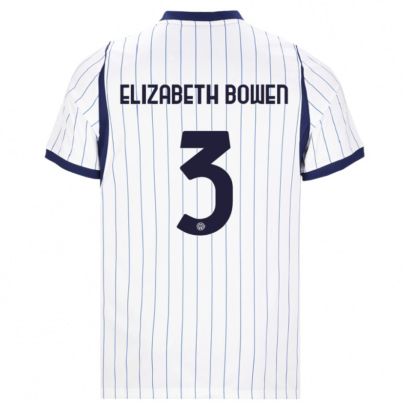 Danxen Dětské Kate Elizabeth Bowen #3 Bílá Tmavě Modrá Daleko Hráčské Dresy 2026/27 Dres