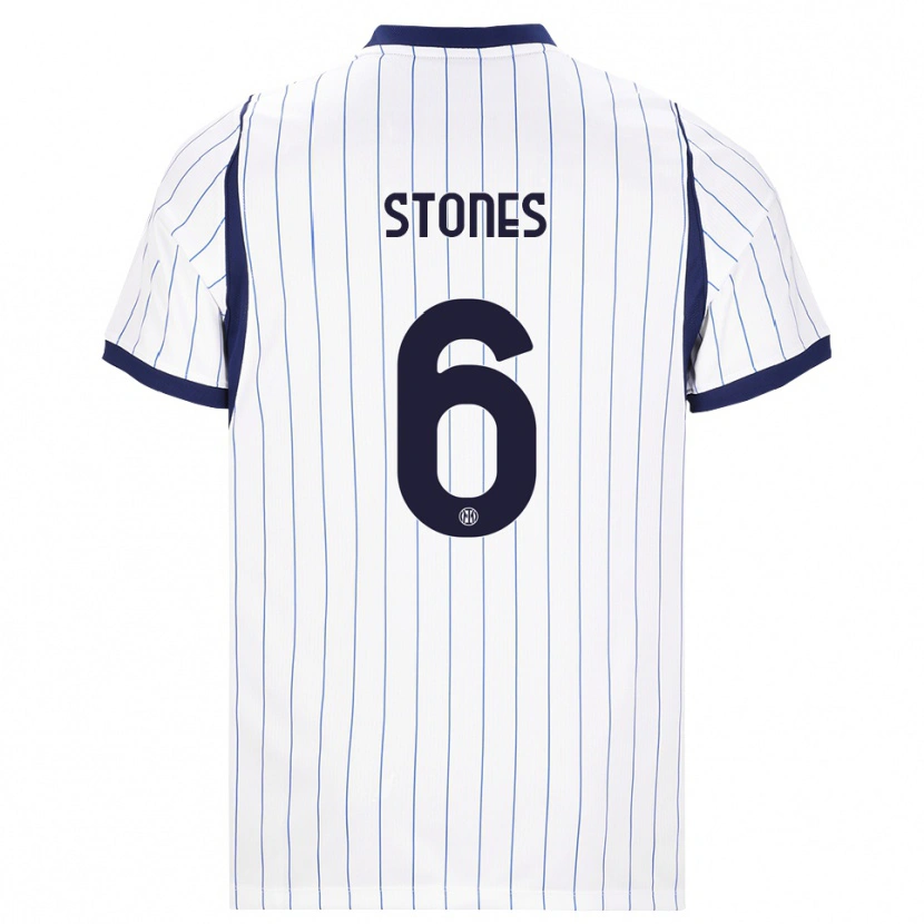 Danxen Dětské John Stones #6 Bílá Tmavě Modrá Daleko Hráčské Dresy 2026/27 Dres