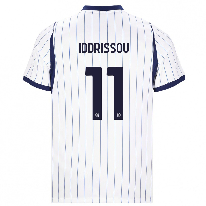 Danxen Dětské Jamal Iddrissou #11 Bílá Tmavě Modrá Daleko Hráčské Dresy 2026/27 Dres