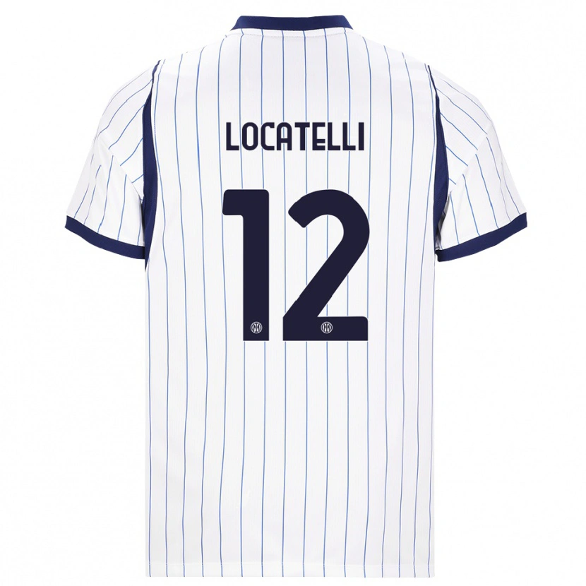 Danxen Dětské Tommaso Locatelli #12 Bílá Tmavě Modrá Daleko Hráčské Dresy 2026/27 Dres