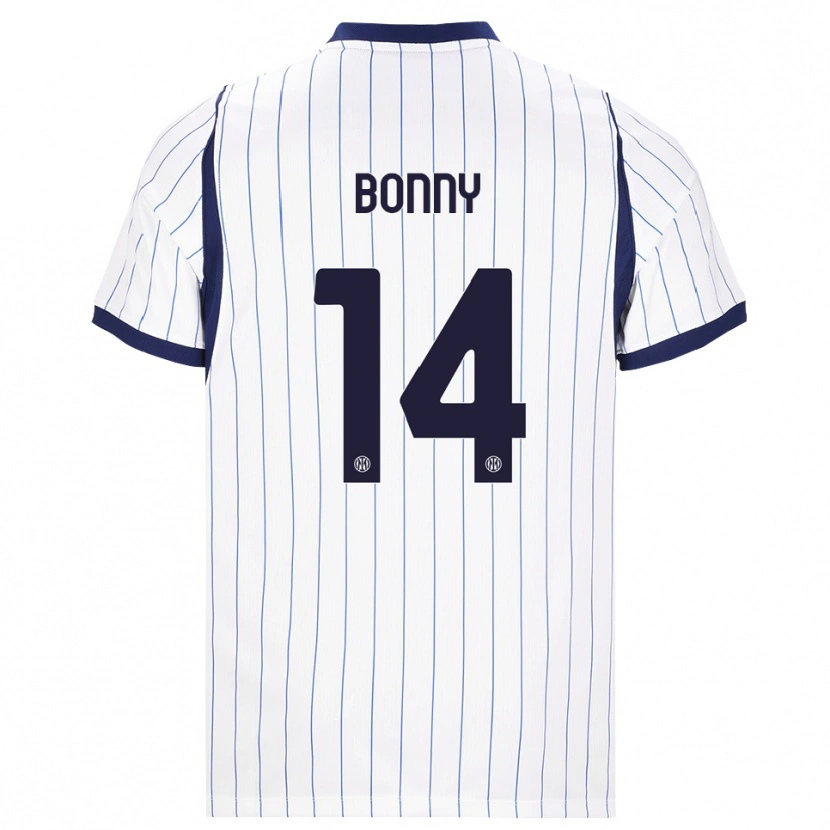 Danxen Dětské Ange-Yoan Bonny #14 Bílá Tmavě Modrá Daleko Hráčské Dresy 2026/27 Dres
