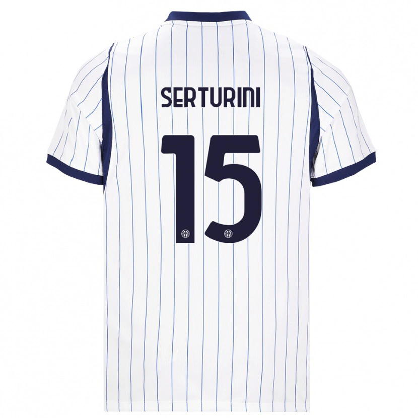 Danxen Dětské Annamaria Serturini #15 Bílá Tmavě Modrá Daleko Hráčské Dresy 2026/27 Dres