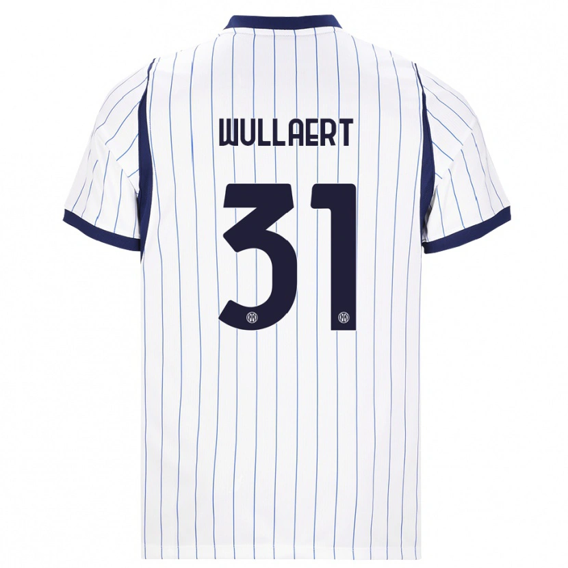 Danxen Dětské Tessa Wullaert #31 Bílá Tmavě Modrá Daleko Hráčské Dresy 2026/27 Dres
