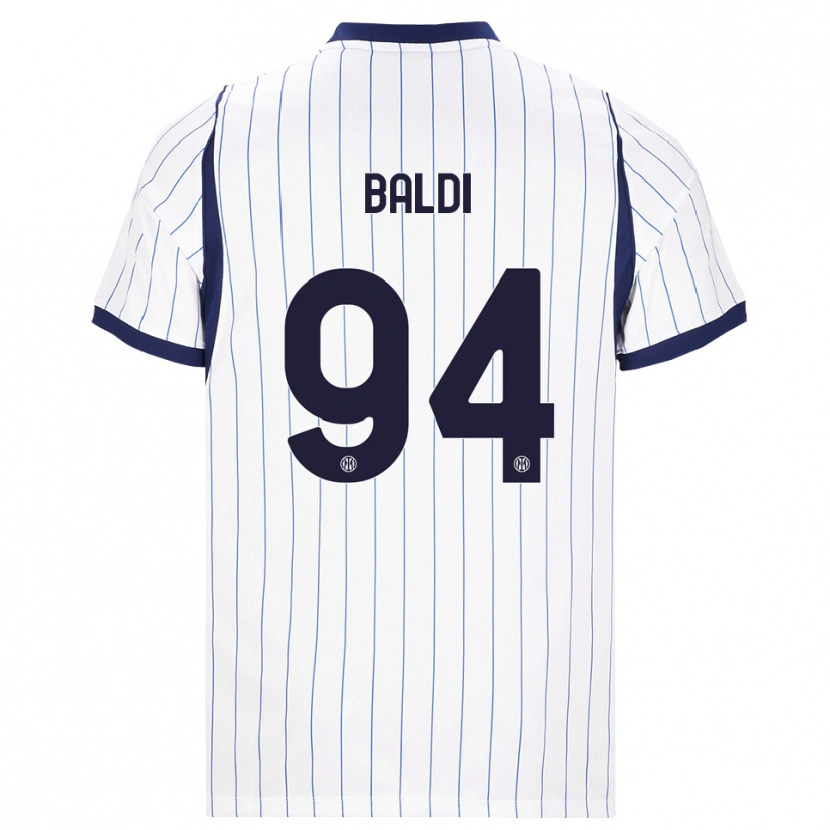 Danxen Dětské Rachele Baldi #94 Bílá Tmavě Modrá Daleko Hráčské Dresy 2026/27 Dres
