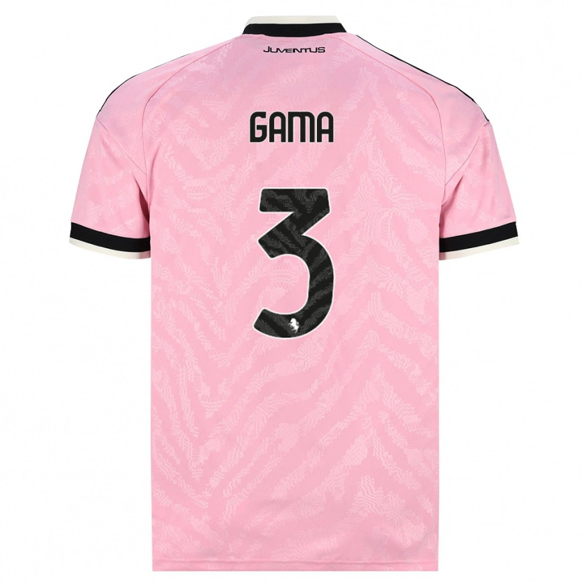 Danxen Dětské Sara Gama #3 Růžová Černá Daleko Hráčské Dresy 2026/27 Dres