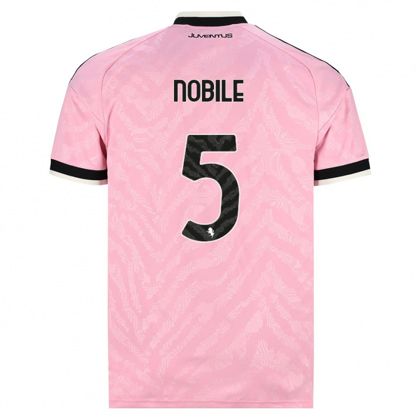 Danxen Dětské Riccardo Nobile #5 Růžová Černá Daleko Hráčské Dresy 2026/27 Dres
