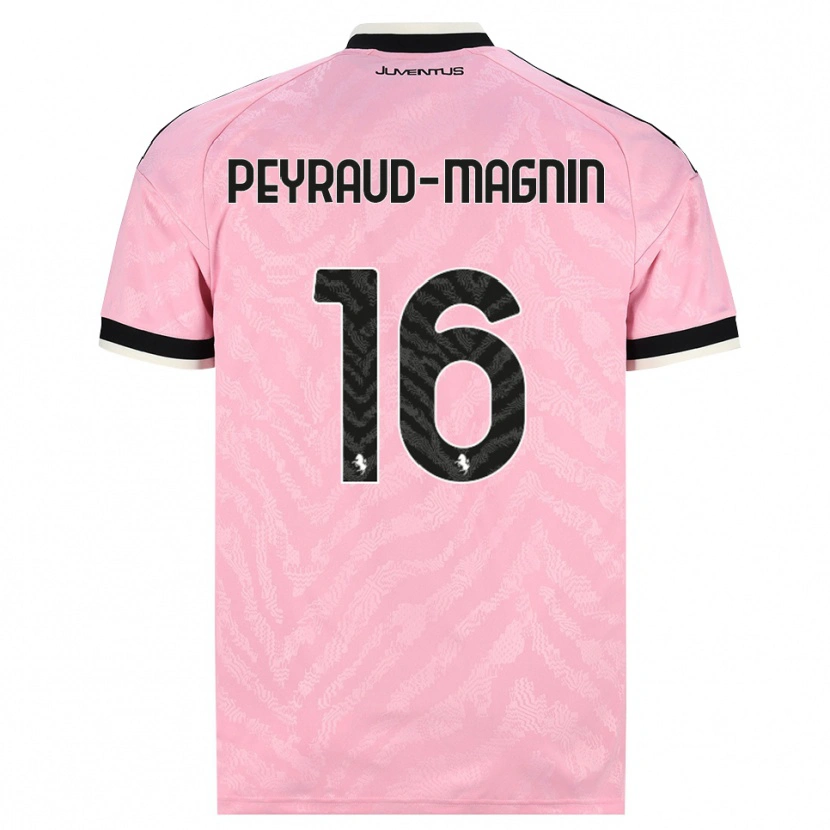 Danxen Dětské Pauline Peyraud-Magnin #16 Růžová Černá Daleko Hráčské Dresy 2026/27 Dres