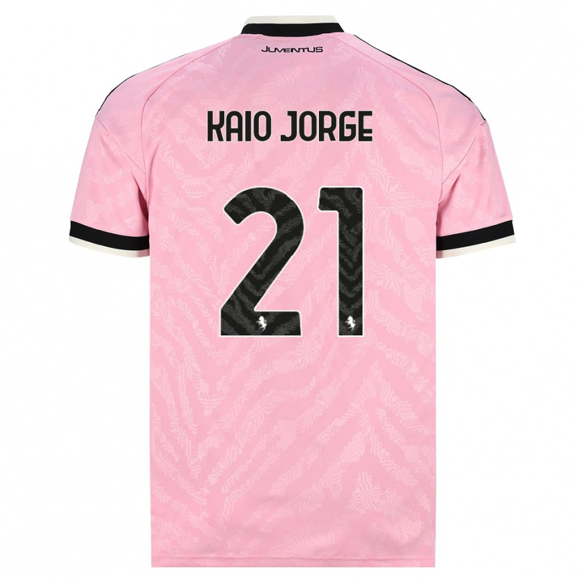Danxen Dětské Kaio Jorge #21 Růžová Černá Daleko Hráčské Dresy 2026/27 Dres