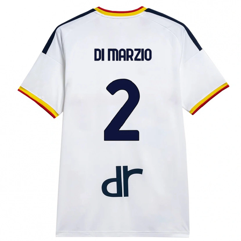 Danxen Dětské Flavio Di Marzio #2 Bílá Žlutá Červená Daleko Hráčské Dresy 2026/27 Dres