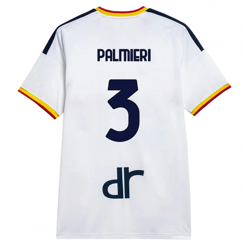 Danxen Dětské Andrea Palmieri #3 Bílá Žlutá Červená Daleko Hráčské Dresy 2026/27 Dres