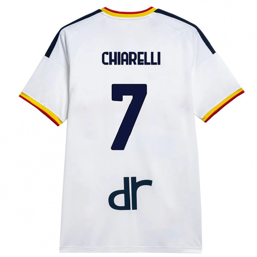 Danxen Dětské Donato Chiarelli #7 Bílá Žlutá Červená Daleko Hráčské Dresy 2026/27 Dres