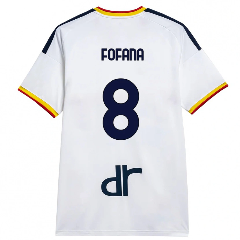 Danxen Dětské Sadik Fofana #8 Bílá Žlutá Červená Daleko Hráčské Dresy 2026/27 Dres