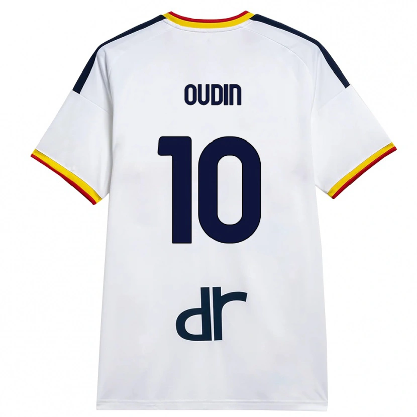 Danxen Dětské Rémi Oudin #10 Bílá Žlutá Červená Daleko Hráčské Dresy 2026/27 Dres
