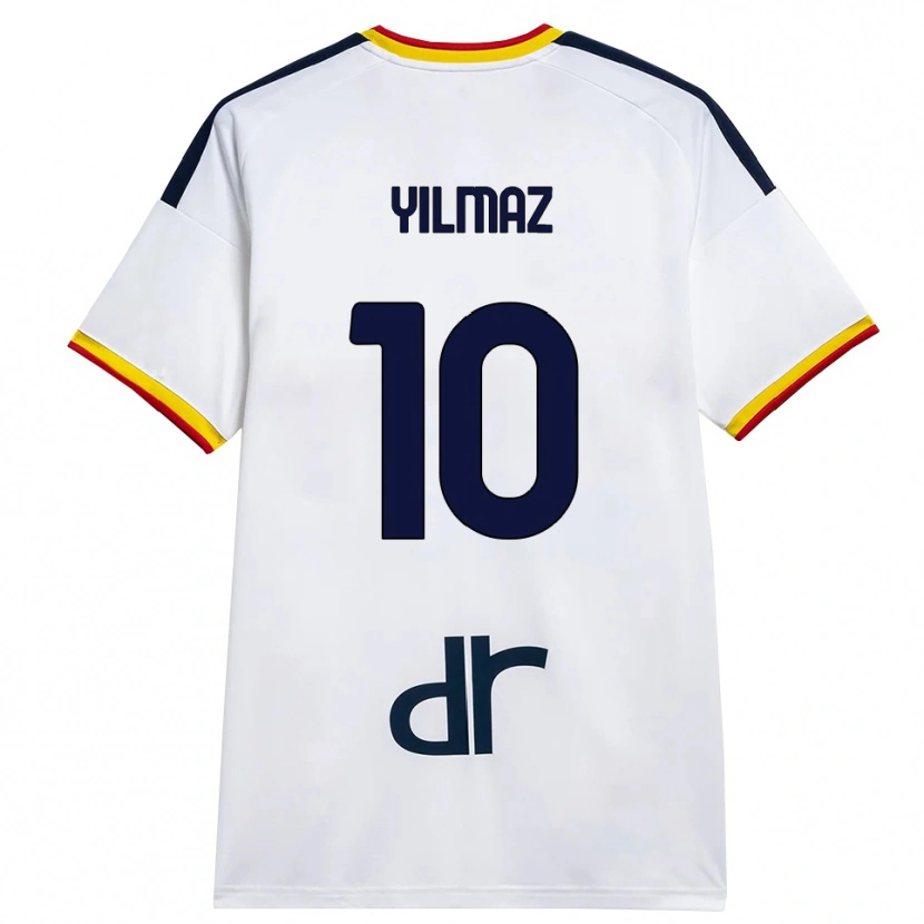 Danxen Dětské Enes Yilmaz #10 Bílá Žlutá Červená Daleko Hráčské Dresy 2026/27 Dres