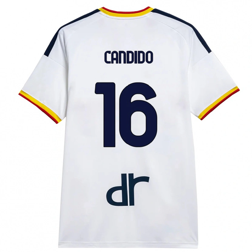 Danxen Dětské Filippo Candido #16 Bílá Žlutá Červená Daleko Hráčské Dresy 2026/27 Dres