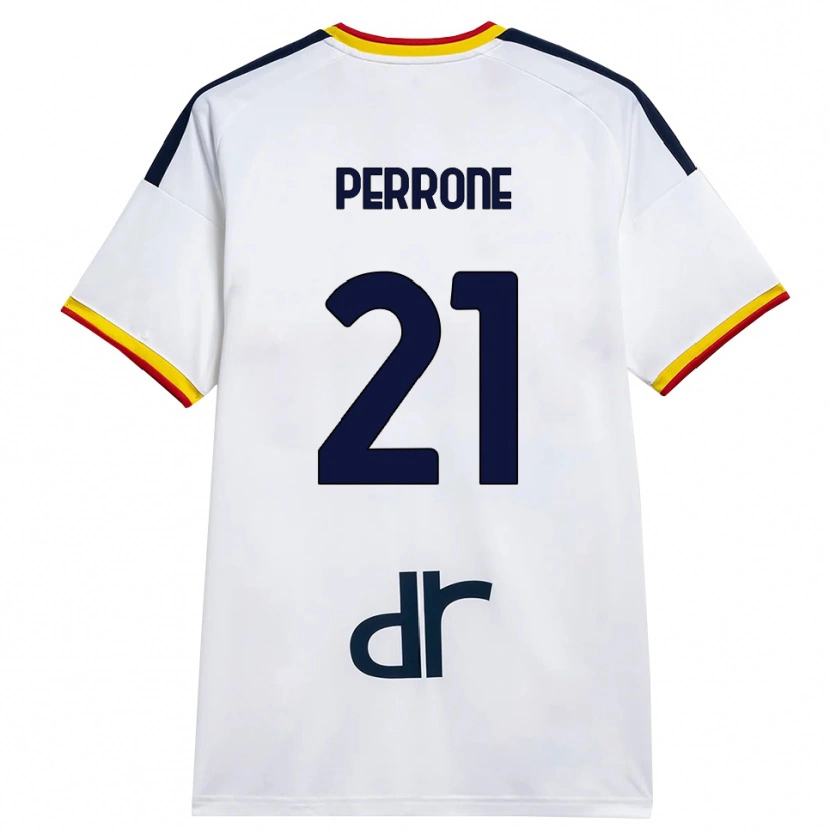 Danxen Dětské Samuele Perrone #21 Bílá Žlutá Červená Daleko Hráčské Dresy 2026/27 Dres