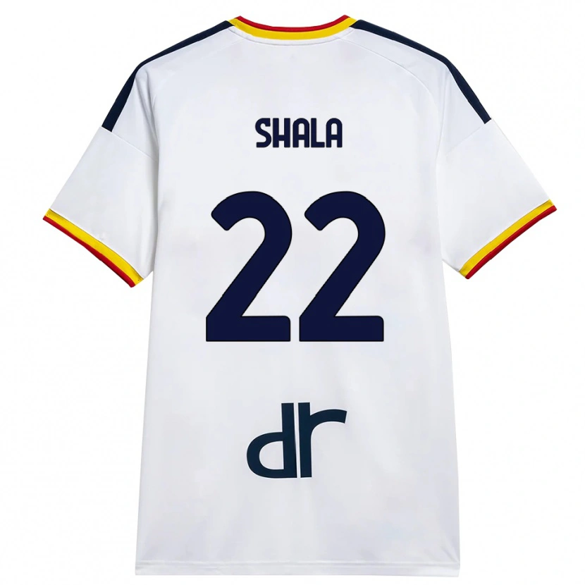 Danxen Dětské Erlis Shala #22 Bílá Žlutá Červená Daleko Hráčské Dresy 2026/27 Dres