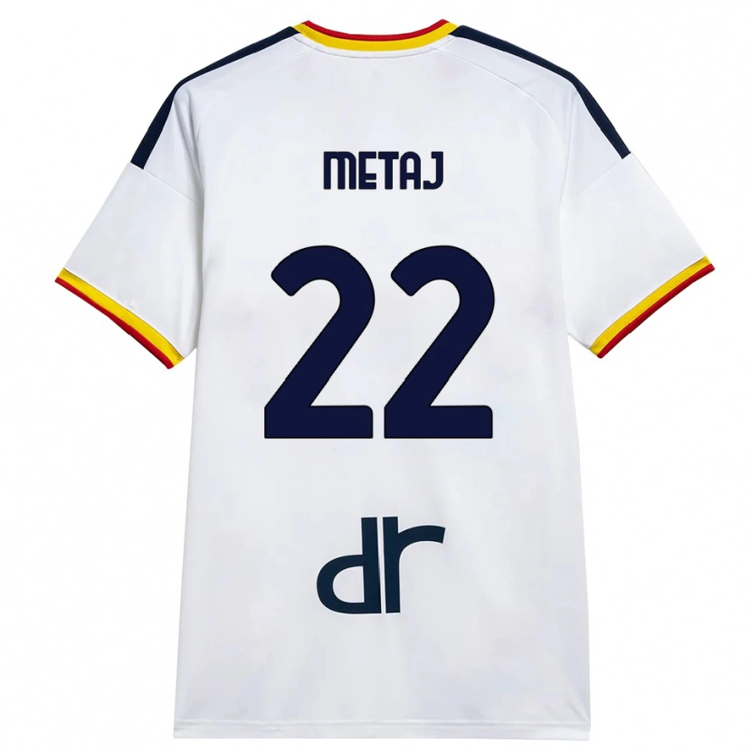 Danxen Dětské Dejvi Metaj #22 Bílá Žlutá Červená Daleko Hráčské Dresy 2026/27 Dres
