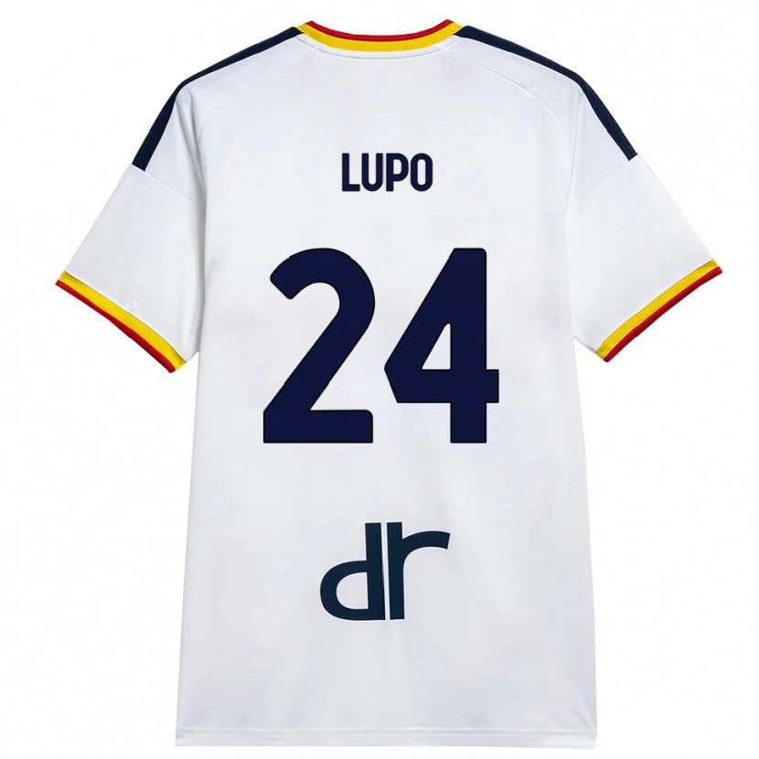Danxen Dětské Christian Lupo #24 Bílá Žlutá Červená Daleko Hráčské Dresy 2026/27 Dres