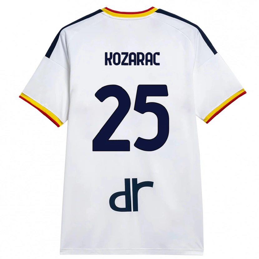 Danxen Dětské Haris Kozarac #25 Bílá Žlutá Červená Daleko Hráčské Dresy 2026/27 Dres