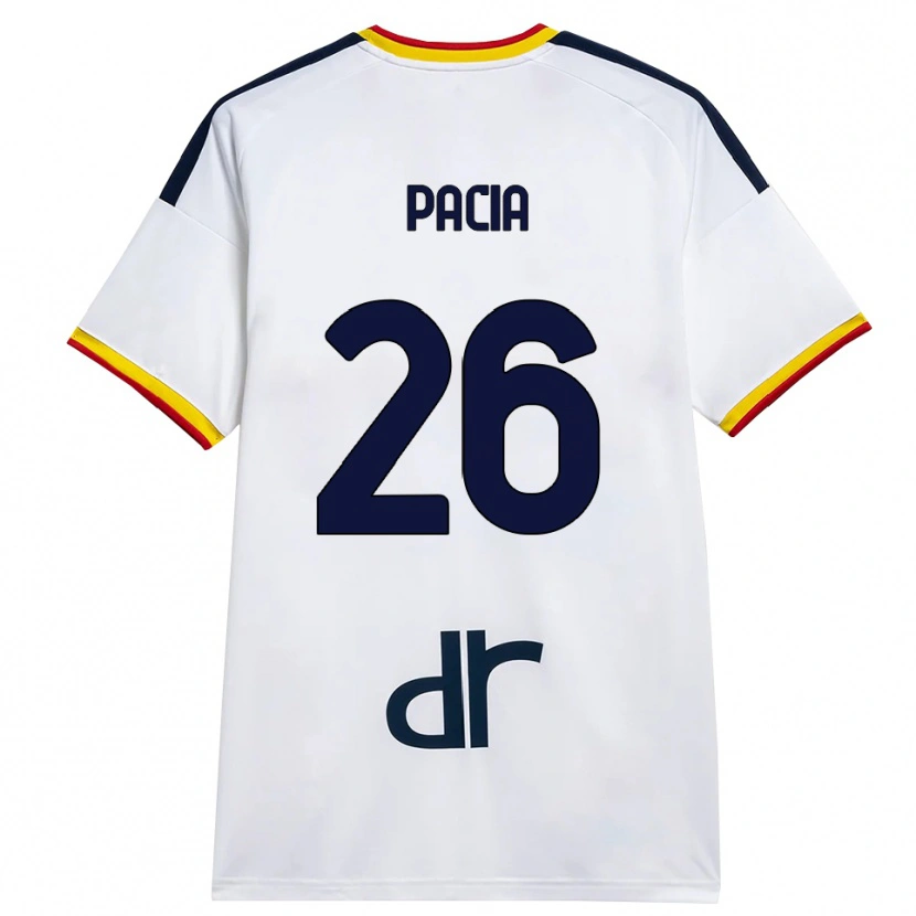 Danxen Dětské Fabiano Pacia #26 Bílá Žlutá Červená Daleko Hráčské Dresy 2026/27 Dres