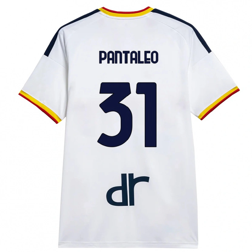 Danxen Dětské Dario Pantaleo #31 Bílá Žlutá Červená Daleko Hráčské Dresy 2026/27 Dres
