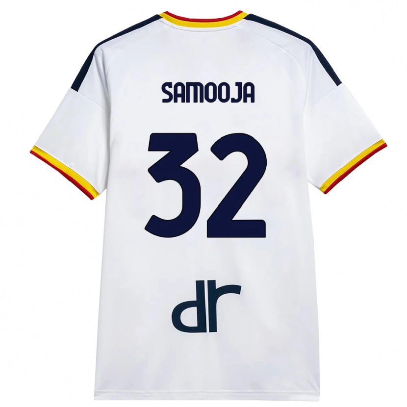 Danxen Dětské Jasper Samooja #32 Bílá Žlutá Červená Daleko Hráčské Dresy 2026/27 Dres