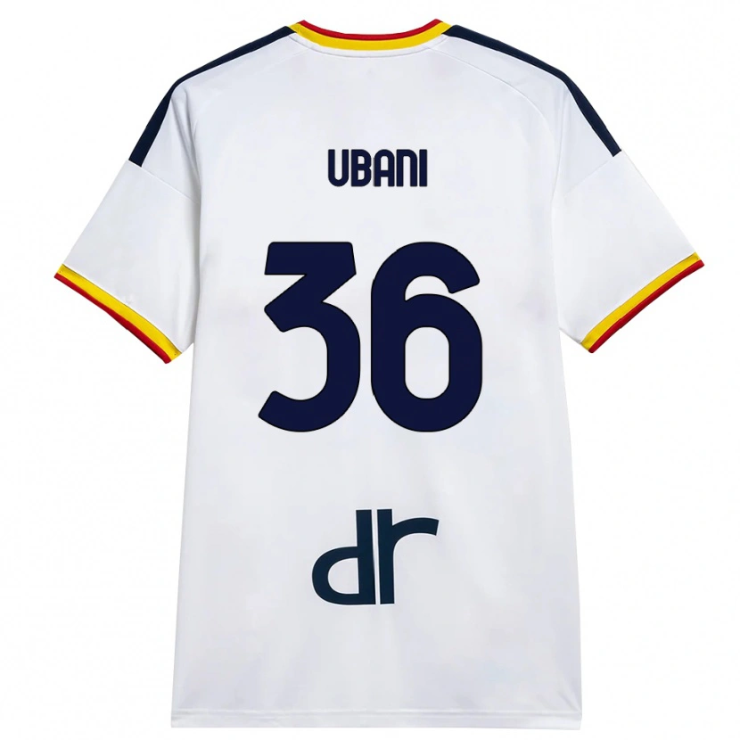 Danxen Dětské Marlon Ubani #36 Bílá Žlutá Červená Daleko Hráčské Dresy 2026/27 Dres