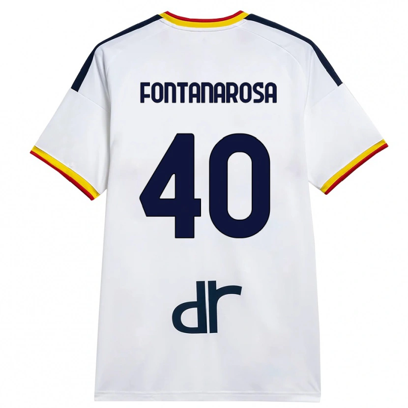 Danxen Dětské Andrea Fontanarosa #40 Bílá Žlutá Červená Daleko Hráčské Dresy 2026/27 Dres