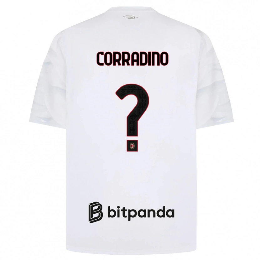 Danxen Dětské Riccardo Corradino #0 Bílá Červená Černá Daleko Hráčské Dresy 2026/27 Dres
