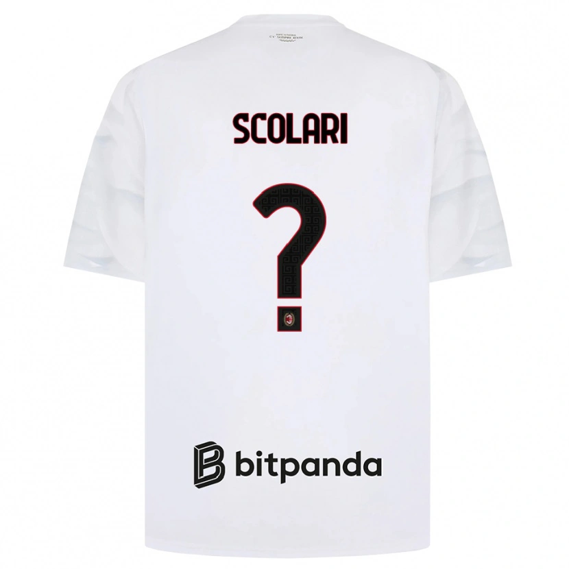 Danxen Dětské Davide Scolari #0 Bílá Červená Černá Daleko Hráčské Dresy 2026/27 Dres