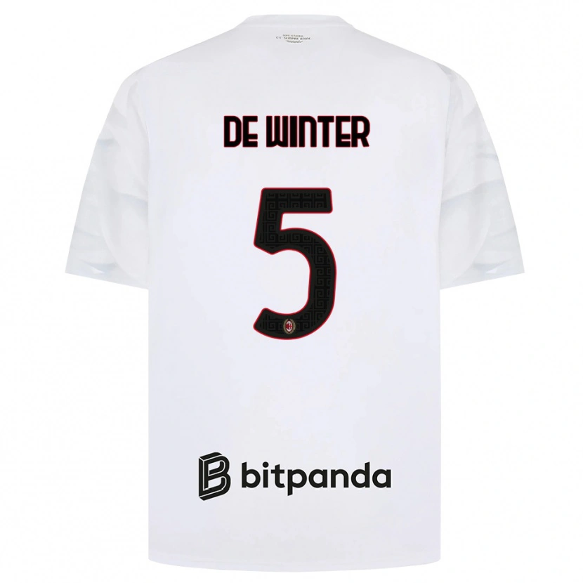 Danxen Dětské Koni De Winter #5 Bílá Červená Černá Daleko Hráčské Dresy 2026/27 Dres