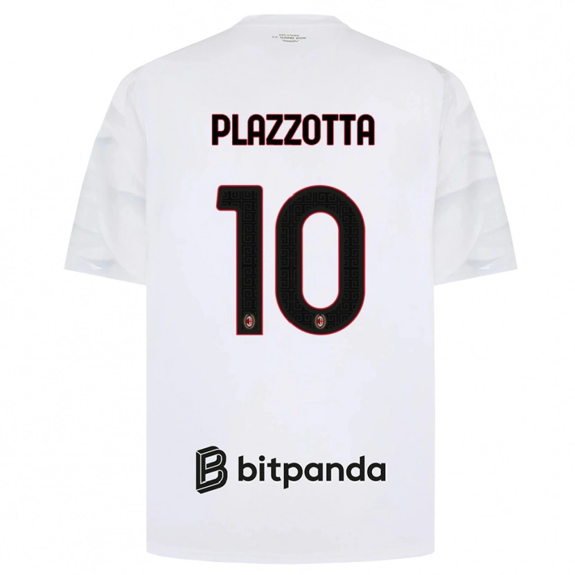 Danxen Dětské Filippo Plazzotta #10 Bílá Červená Černá Daleko Hráčské Dresy 2026/27 Dres