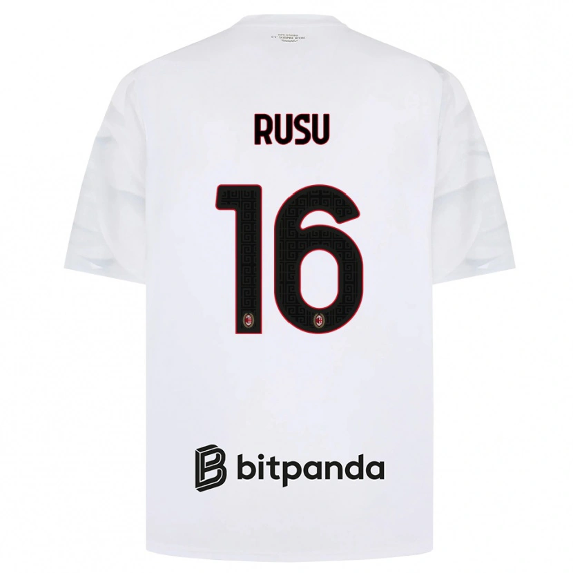 Danxen Dětské Ryan Rusu #16 Bílá Červená Černá Daleko Hráčské Dresy 2026/27 Dres