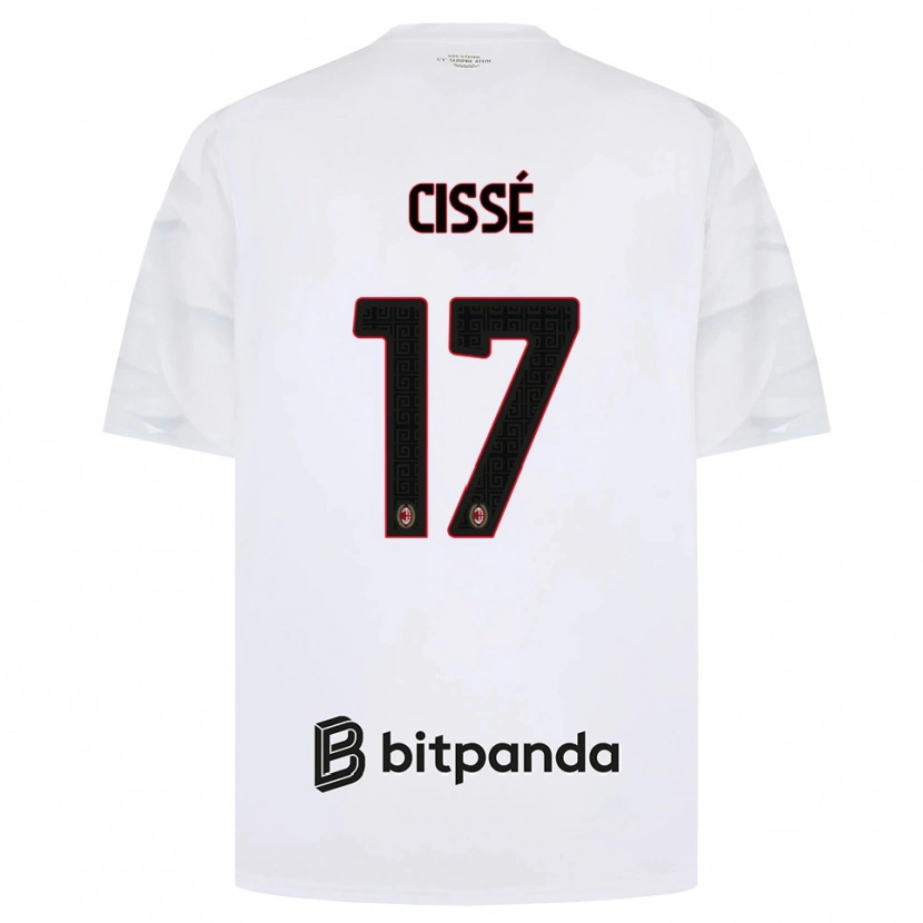 Danxen Dětské Maiga-Hamadoun Cissé #17 Bílá Červená Černá Daleko Hráčské Dresy 2026/27 Dres