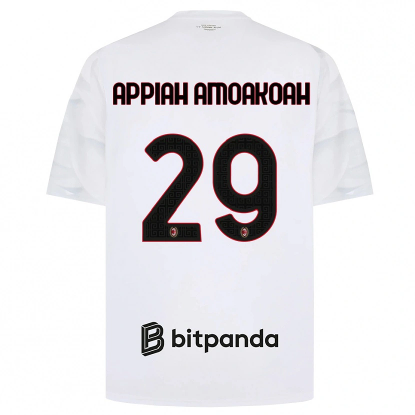 Danxen Dětské Karen Appiah Amoakoah #29 Bílá Červená Černá Daleko Hráčské Dresy 2026/27 Dres