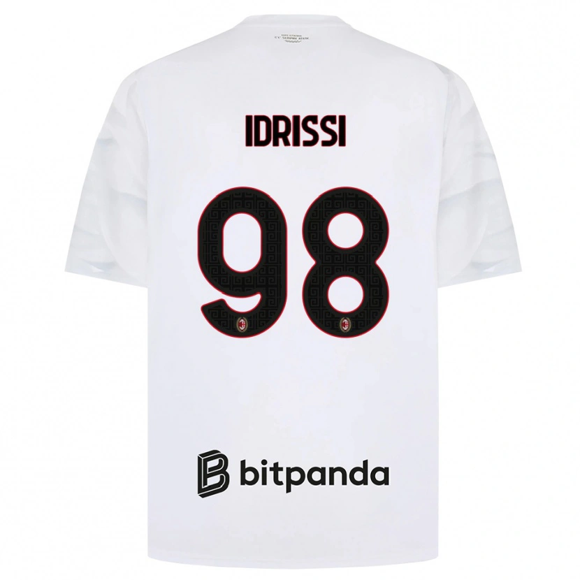 Danxen Dětské Yahya Idrissi #98 Bílá Červená Černá Daleko Hráčské Dresy 2026/27 Dres