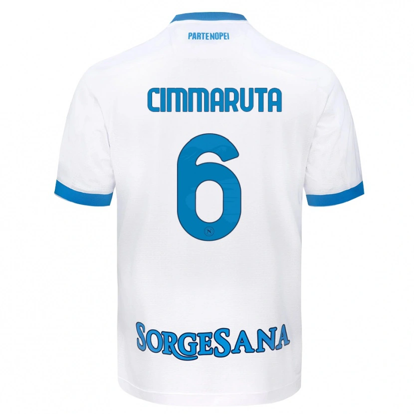 Danxen Dětské Antonio Cimmaruta #6 Bílá Světle Modrá Daleko Hráčské Dresy 2026/27 Dres