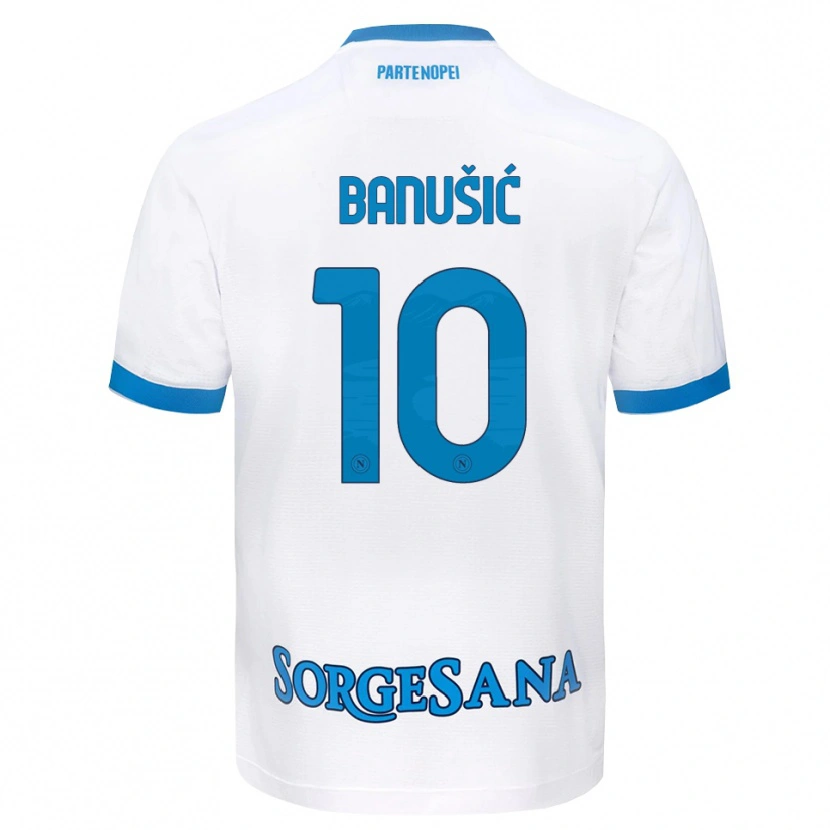 Danxen Dětské Marija Maredinho Banušić #10 Bílá Světle Modrá Daleko Hráčské Dresy 2026/27 Dres