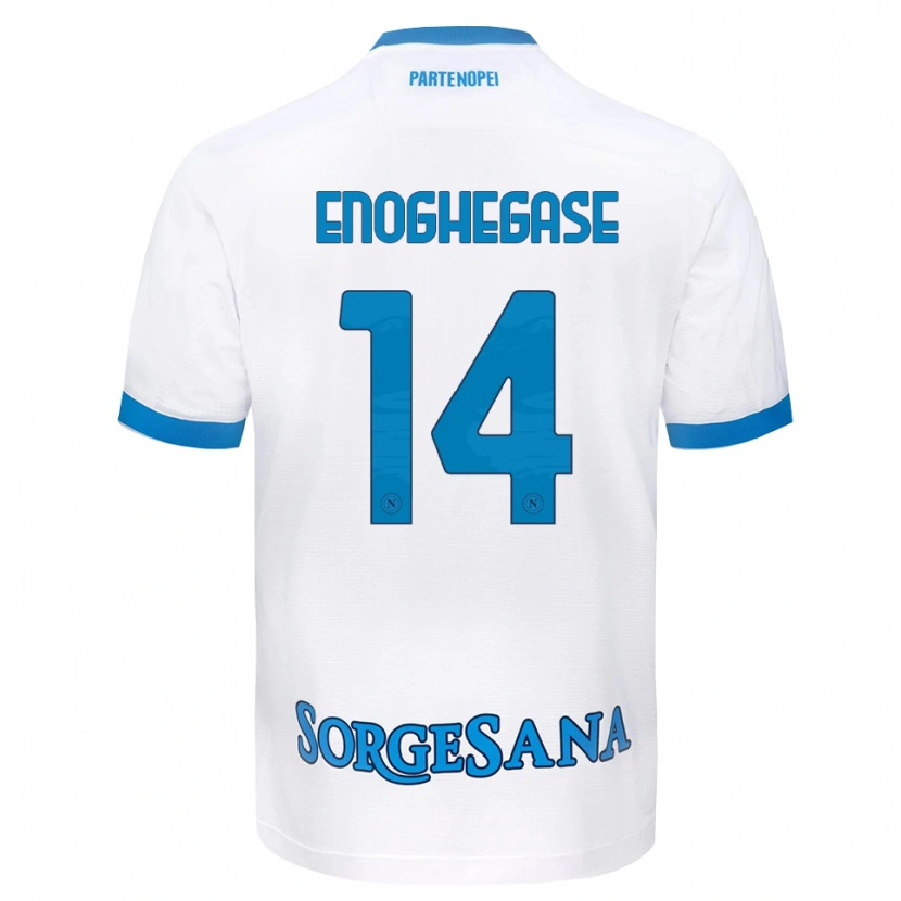Danxen Dětské Favour Enoghegase #14 Bílá Světle Modrá Daleko Hráčské Dresy 2026/27 Dres