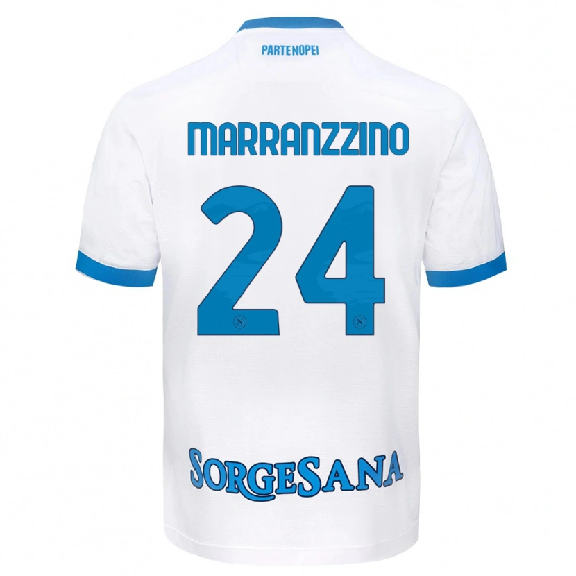 Danxen Dětské Pasquale Marranzzino #24 Bílá Světle Modrá Daleko Hráčské Dresy 2026/27 Dres