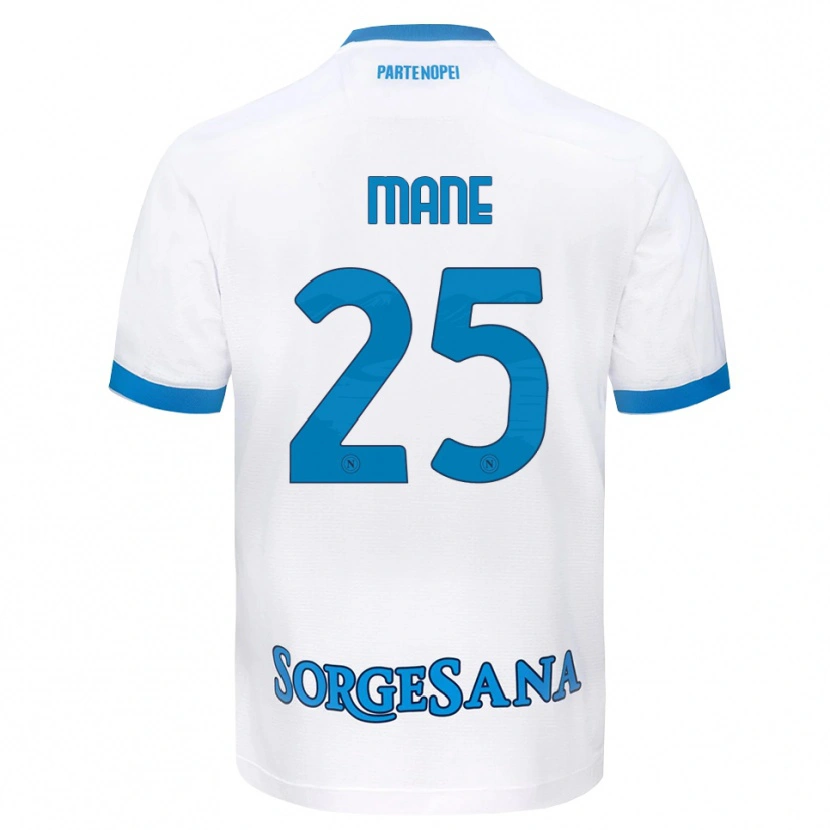 Danxen Dětské Balla Mousa Mane #25 Bílá Světle Modrá Daleko Hráčské Dresy 2026/27 Dres