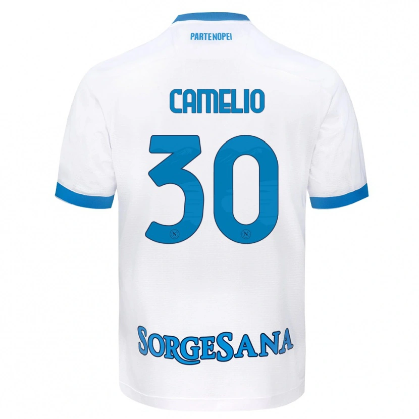 Danxen Dětské Umberto Camelio #30 Bílá Světle Modrá Daleko Hráčské Dresy 2026/27 Dres