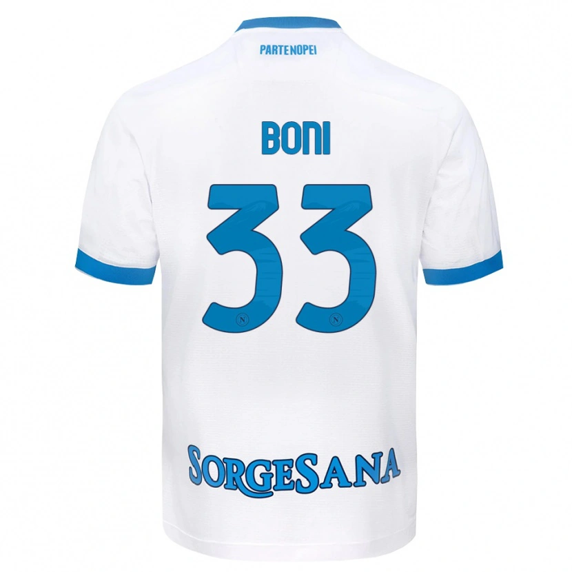 Danxen Dětské Landry Boni #33 Bílá Světle Modrá Daleko Hráčské Dresy 2026/27 Dres