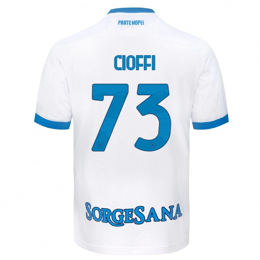 Danxen Dětské Antonio Cioffi #73 Bílá Světle Modrá Daleko Hráčské Dresy 2026/27 Dres
