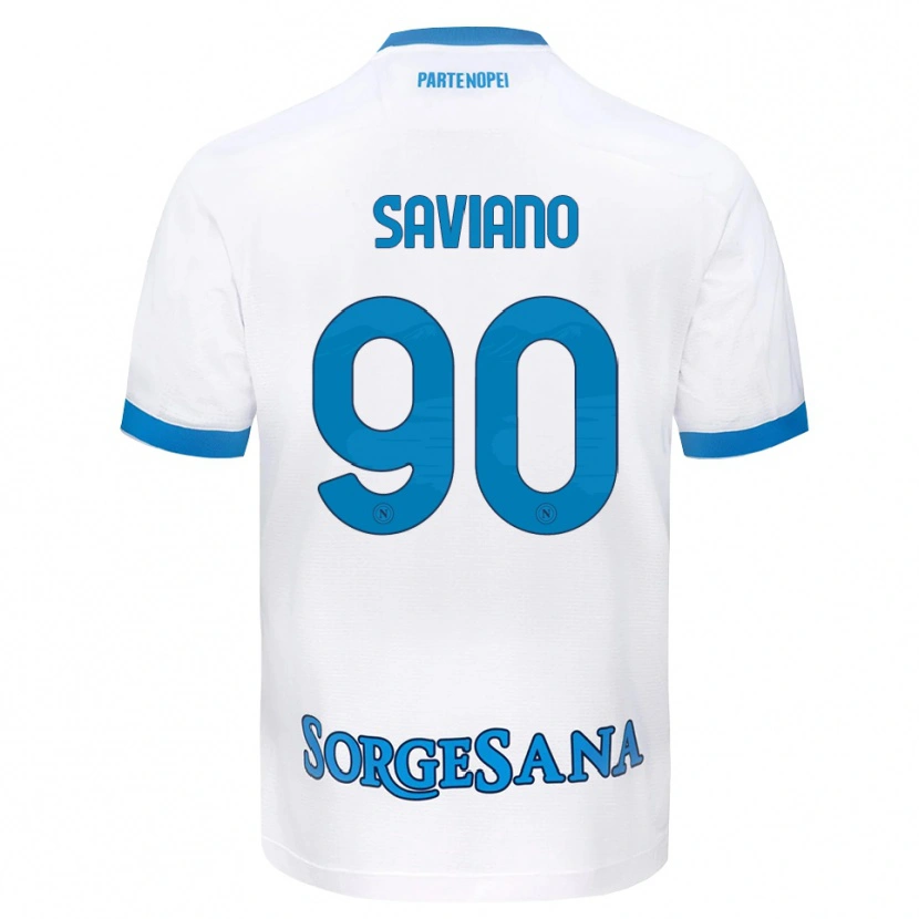Danxen Dětské Raffaele Saviano #90 Bílá Světle Modrá Daleko Hráčské Dresy 2026/27 Dres