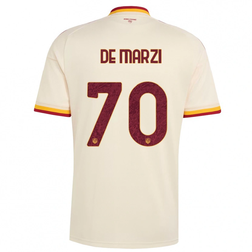 Danxen Dětské Giorgio De Marzi #70 Šampaňská Červená Žlutá Daleko Hráčské Dresy 2026/27 Dres